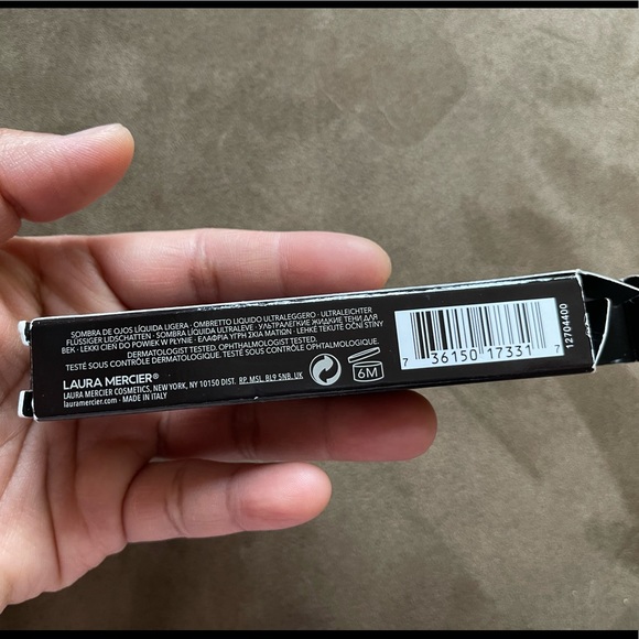 Laura Mercier Caviar Chrome Veil Liquid Eyeshadow Color Crystal Rose - Picture 12 of 13